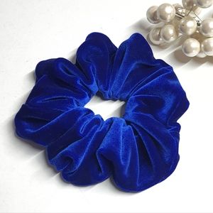 8 for $15 * Large Royal Blue Velvet Scrunchie